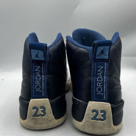 Nike Air Jordan 12 XII GS Obsidian Mens Size 8 Blue White Basketball 130690-410 - Picture 7 of 12